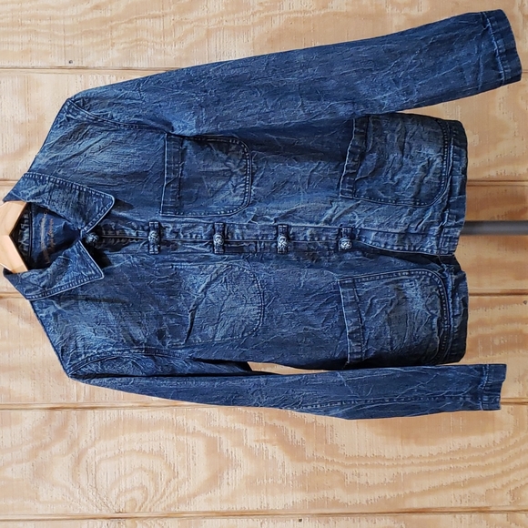 Ralph Lauren Acid Washed Denim Jacket Size L